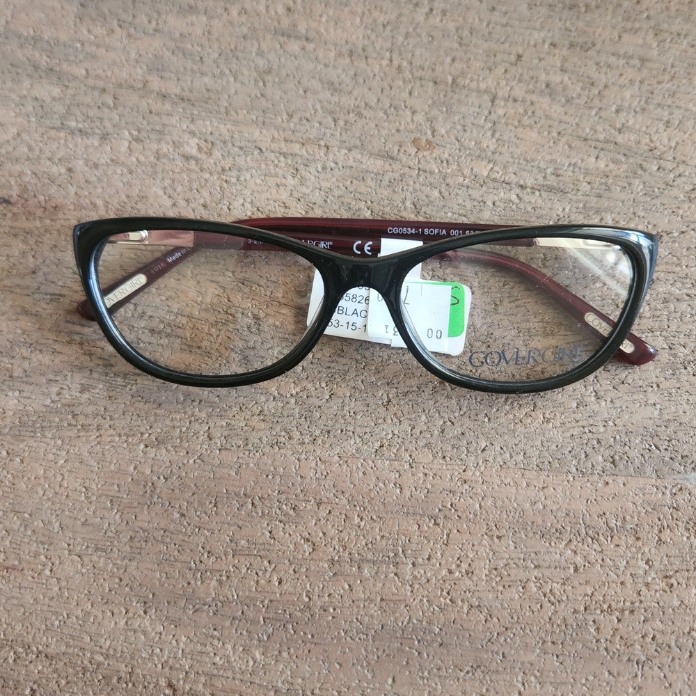 COVERGIRL Black Dark Tortoise Glasses Frame